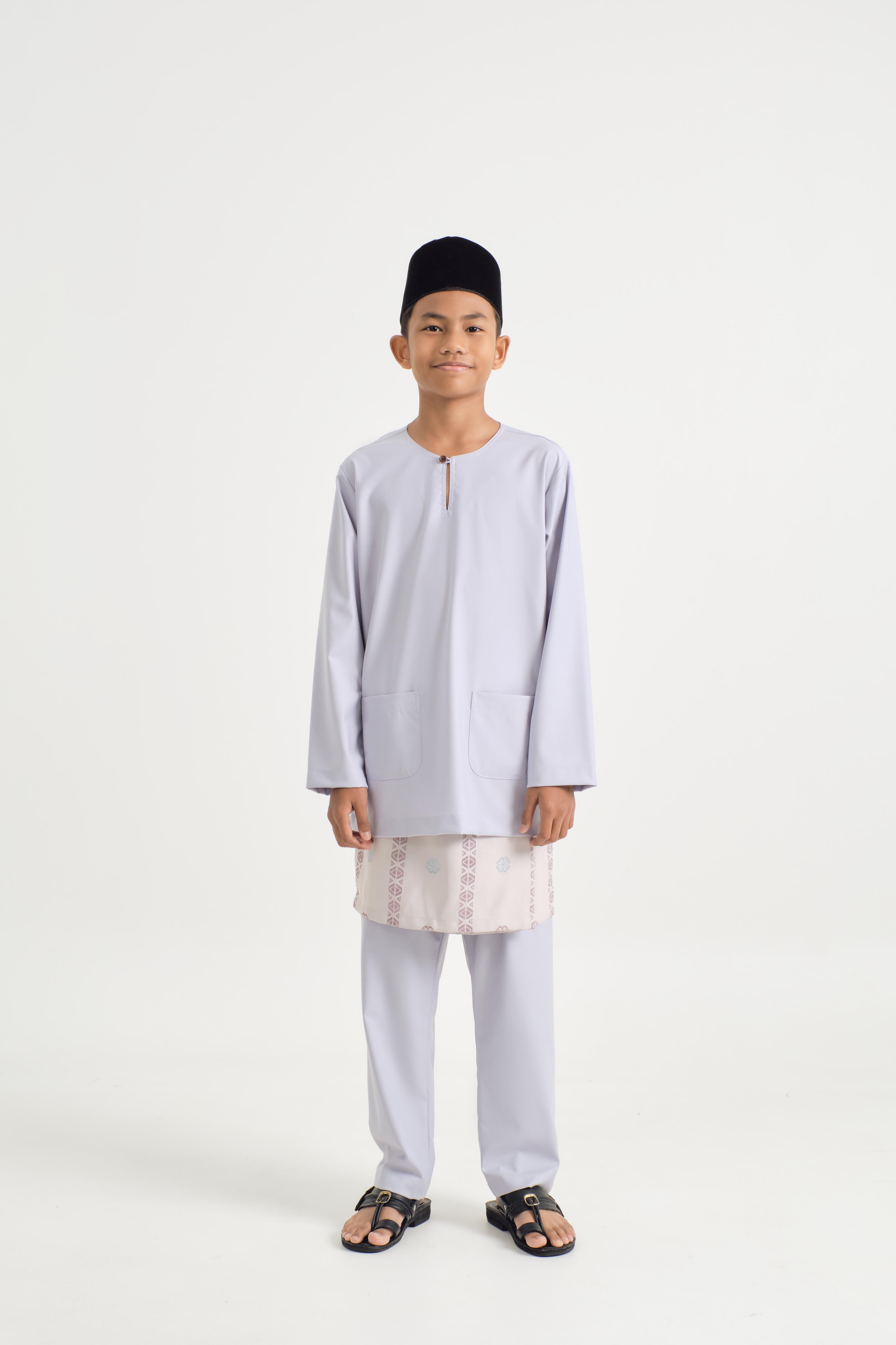 Patawali Boys Baju Melayu Teluk Belanga - Pale Plum