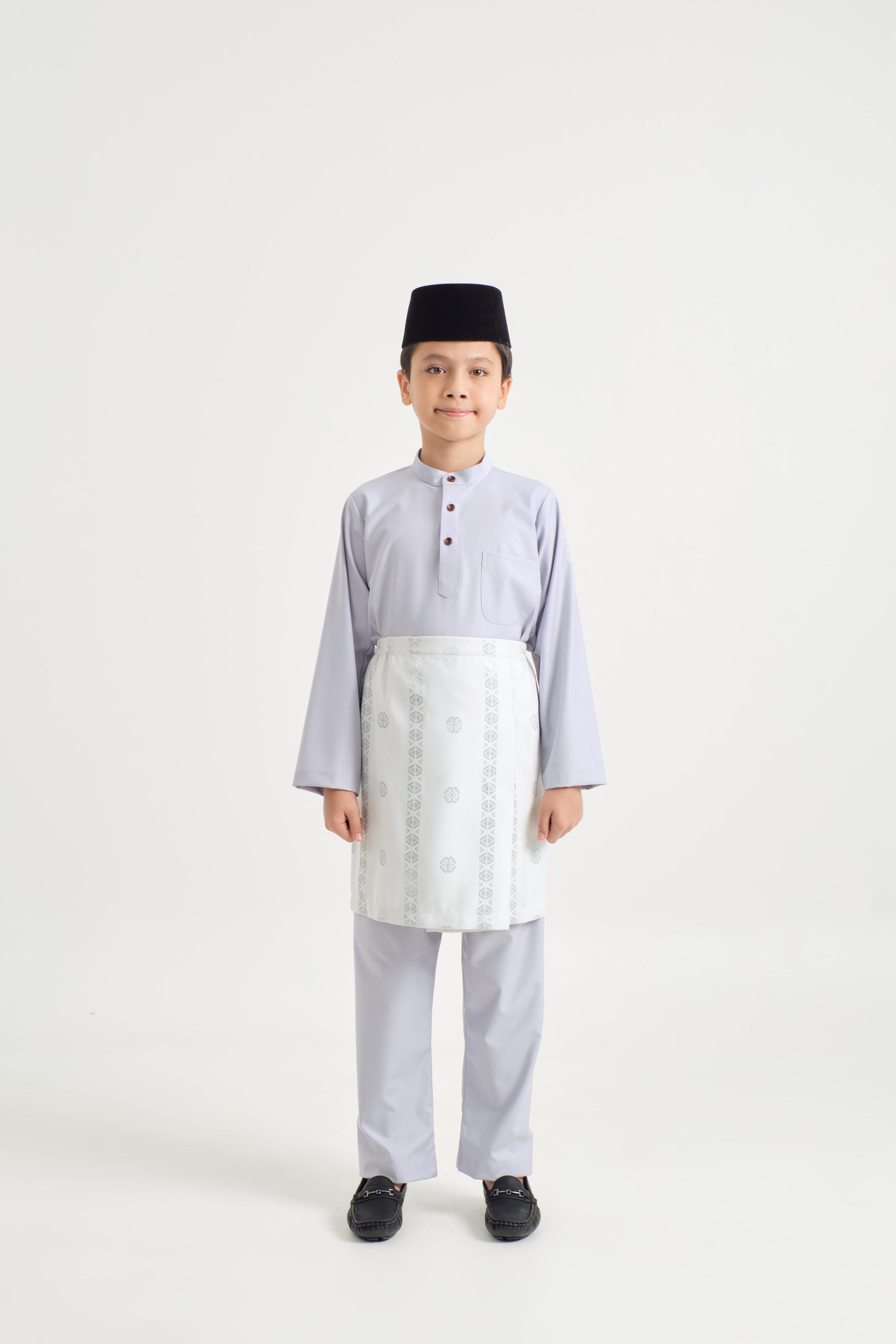 Patawali Boys Baju Melayu Cekak Musang - Pale Plum