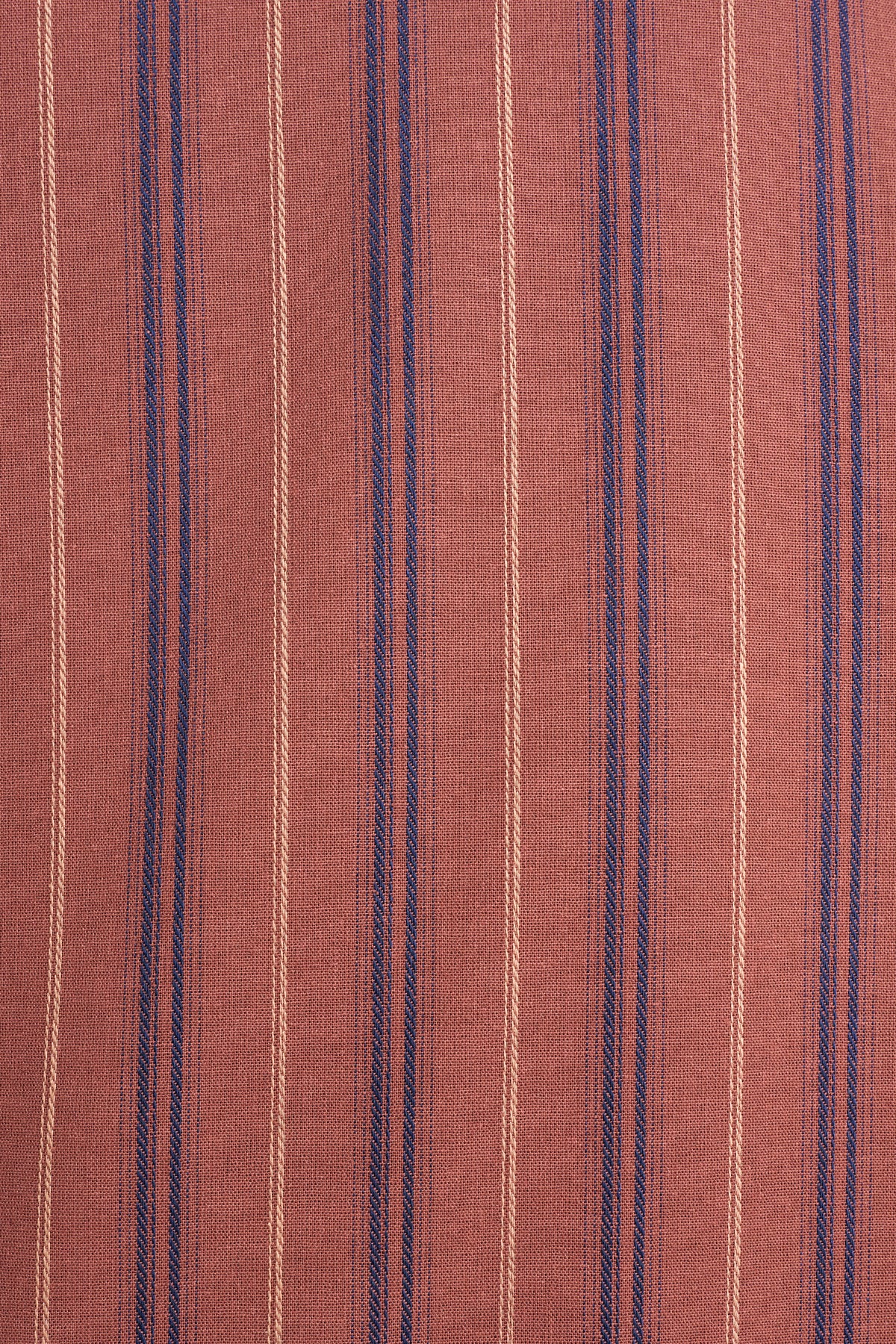 Palong Loose Fit Men Top Quarter - Auburn Brown