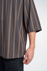 Palong Loose Fit Men Top Quarter - Dark Grey