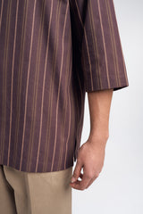 Palong Loose Fit Men Top Quarter - Dark Purple