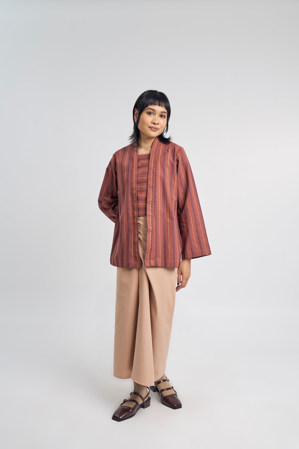 Palong Women Kebaya Pendek - Auburn Brown