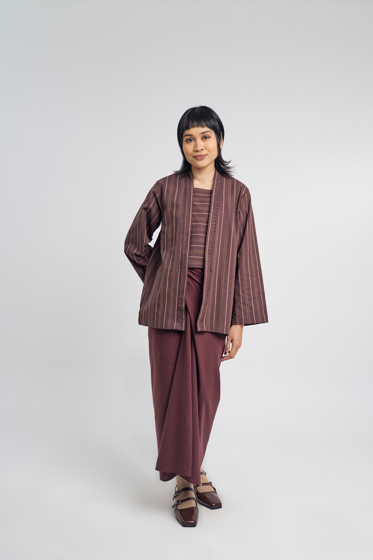 Palong Women Kebaya Pendek - Dark Purple
