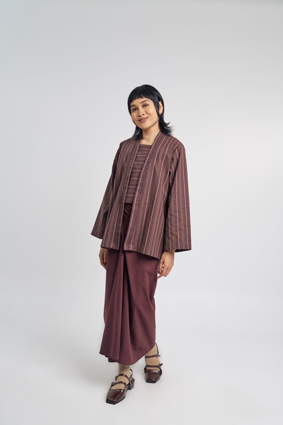 Palong Women Kebaya Pendek - Dark Purple