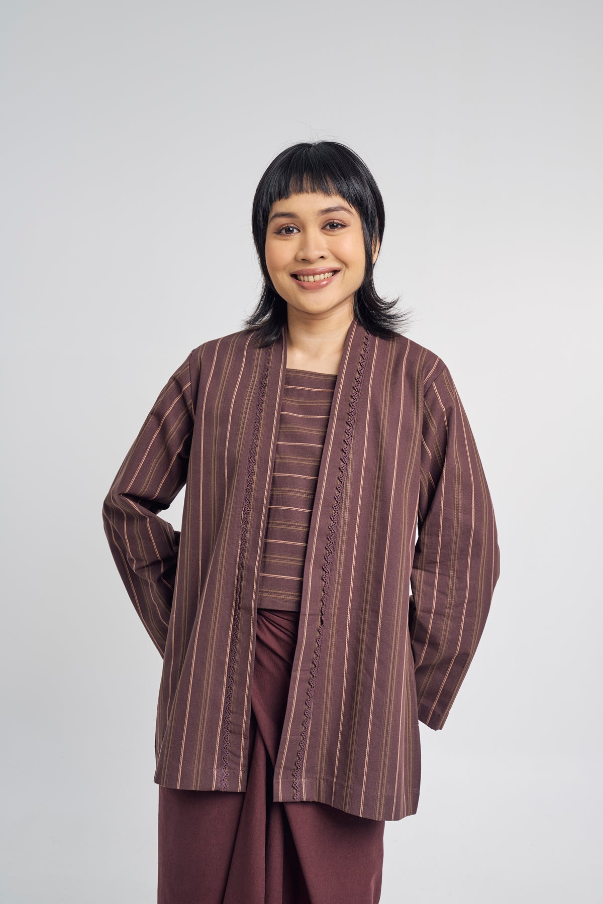 Palong Women Kebaya Pendek - Dark Purple