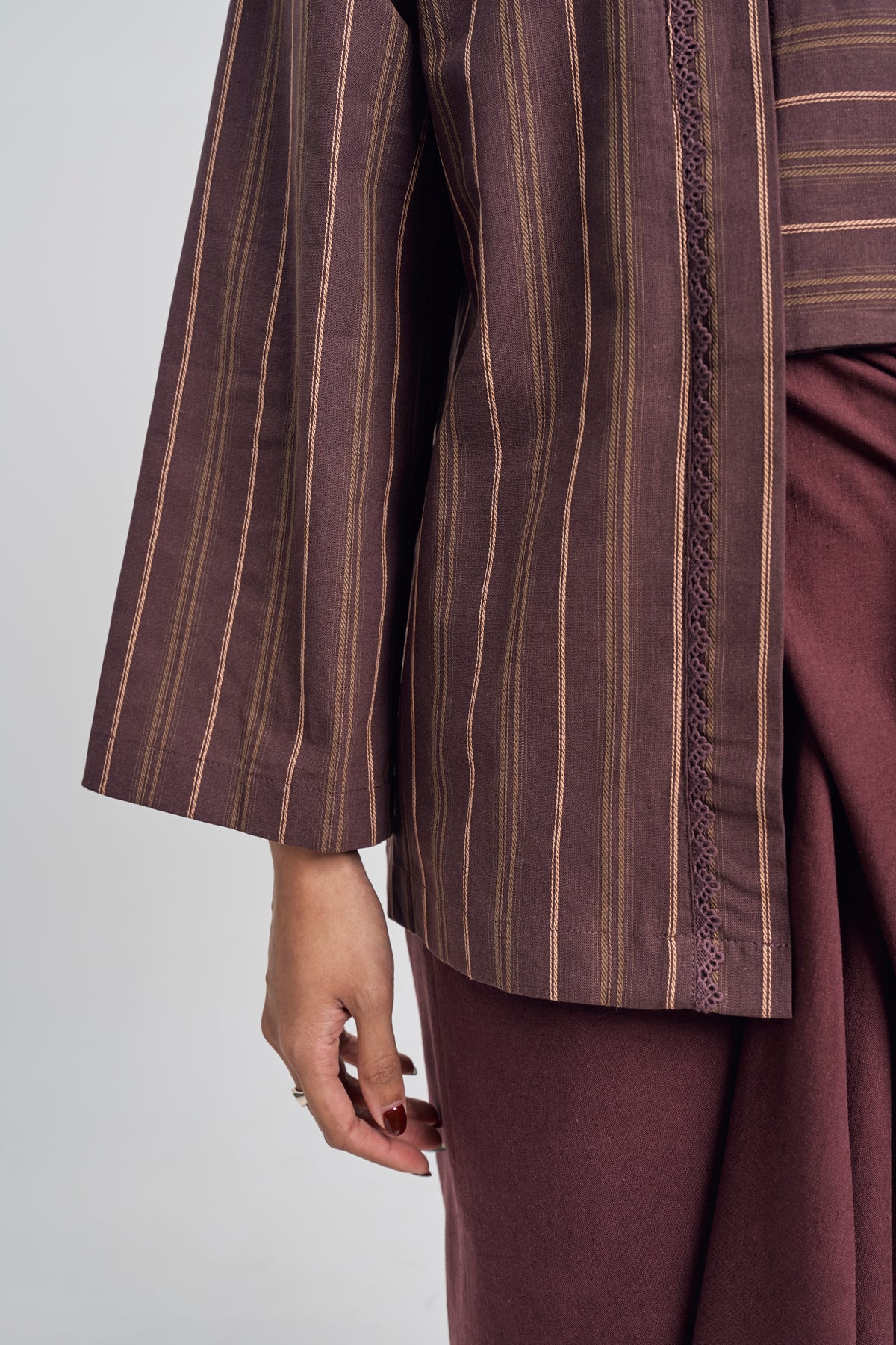 Palong Women Kebaya Pendek - Dark Purple