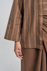 Palong Women Kebaya Pendek - Walnut Brown