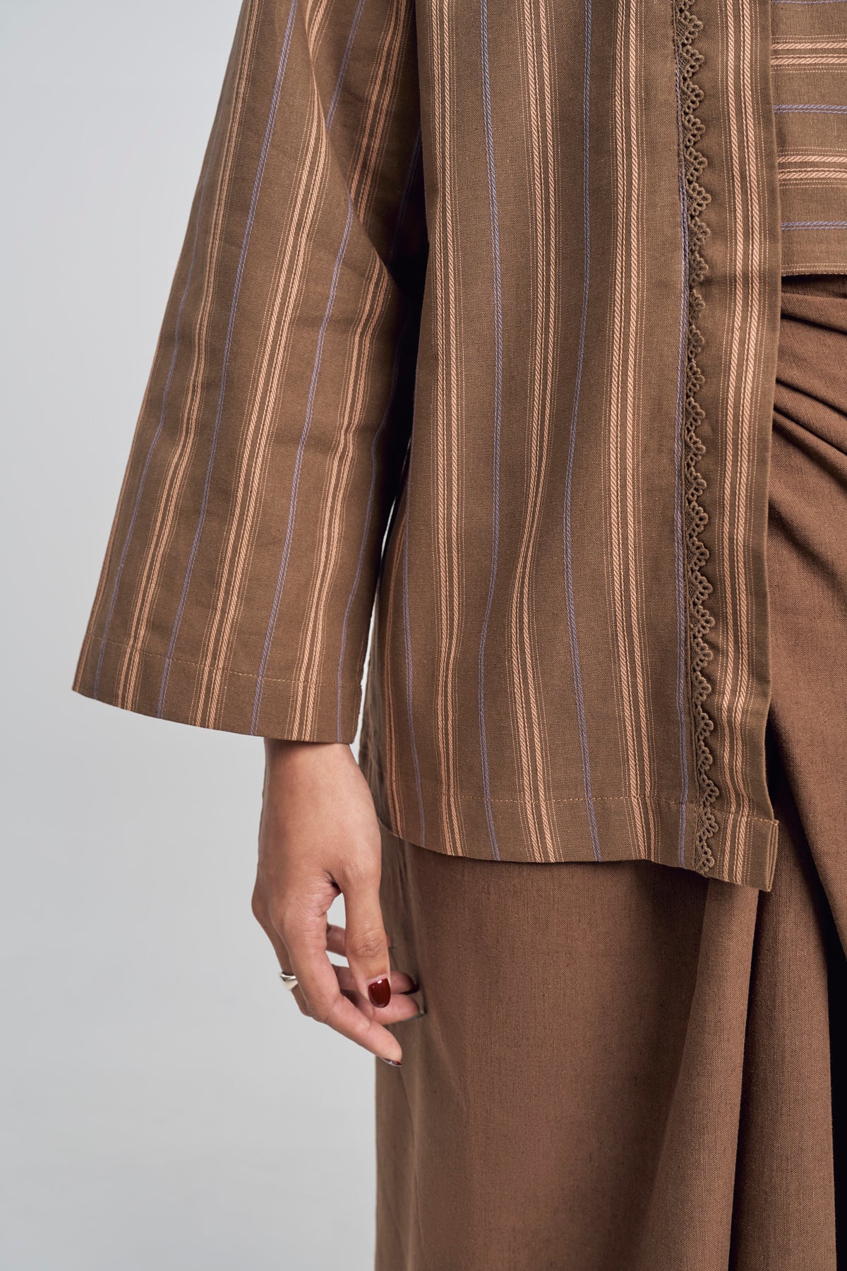 Palong Women Kebaya Pendek - Walnut Brown