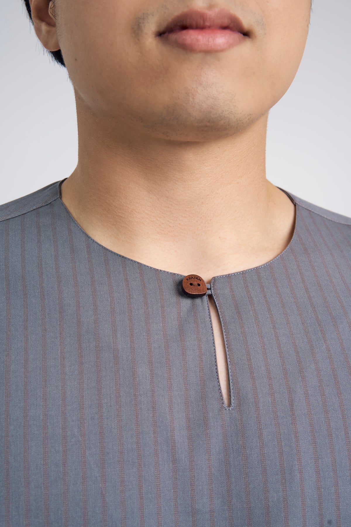 Pasak Modern Fit Top Quarter Sleeves - Grey