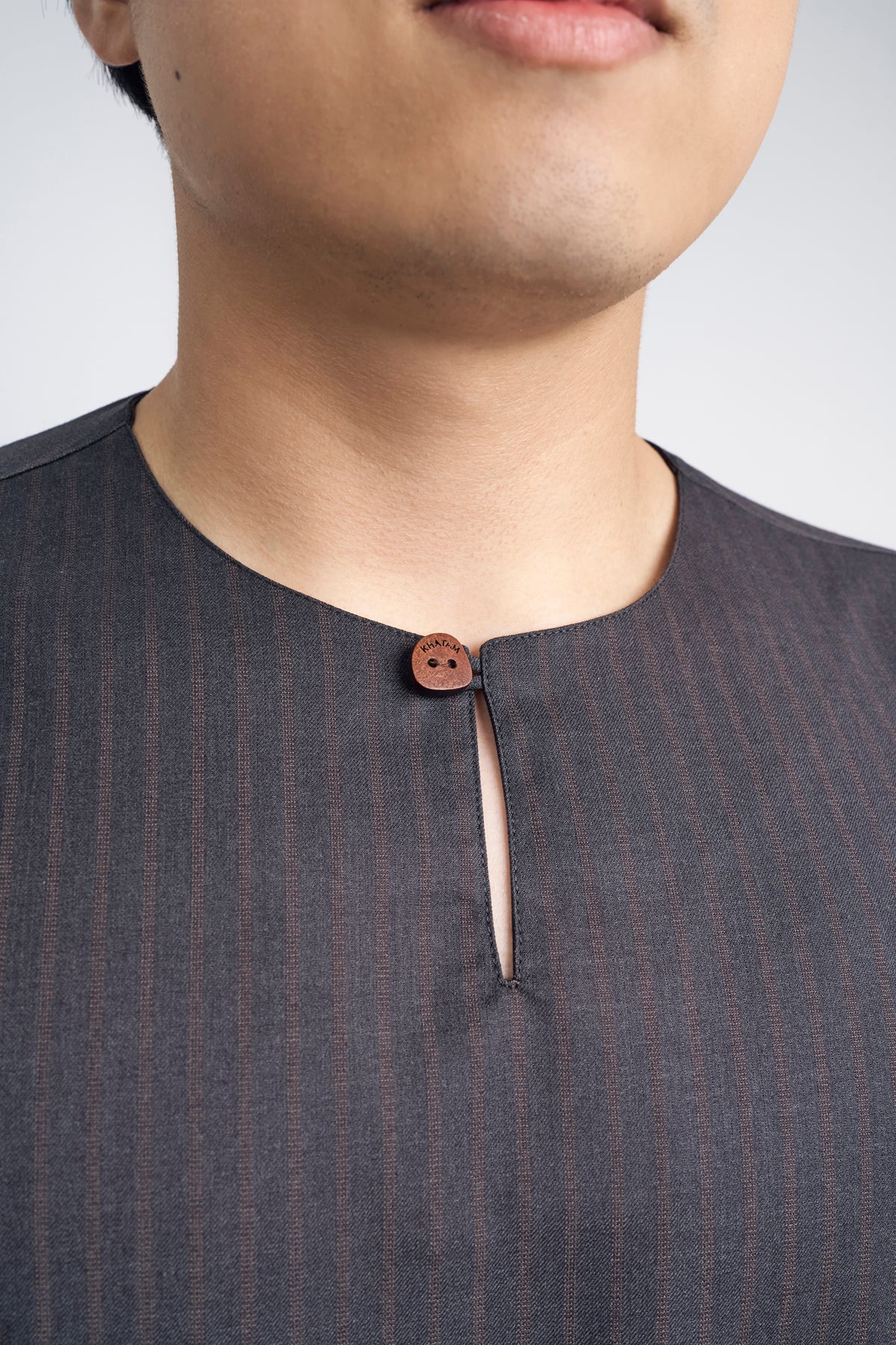 Pasak Modern Fit Top Quarter Sleeves - Deep Grey