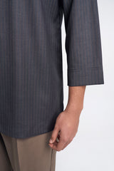 Pasak Modern Fit Top Quarter Sleeves - Deep Grey