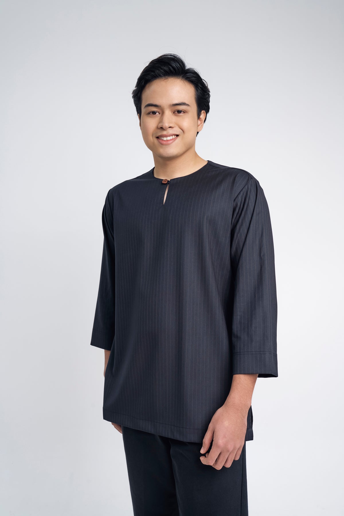 Pasak Modern Fit Top Quarter Sleeves - Dark Blue