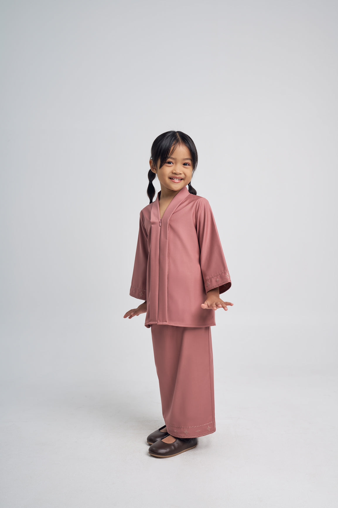 Patawali Girl Kebaya - Smokey Pink