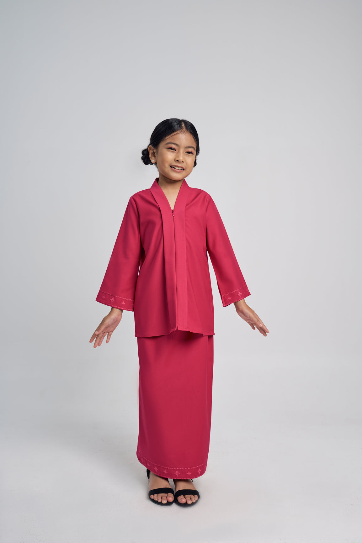 Patawali Girl Kebaya - Rose Red