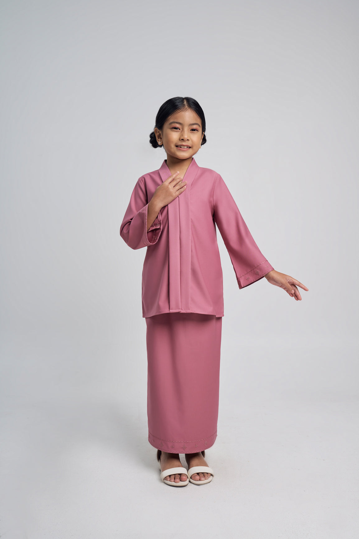 Patawali Girl Kebaya - Pink Belacan