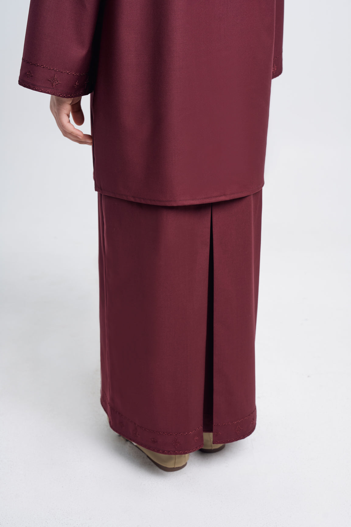 Patawali Girl Kebaya - Burgundy Red