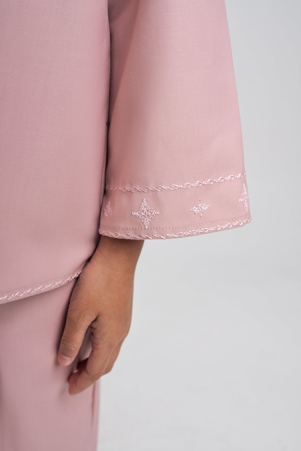 Patawali Girls Baju Kurung - Soft Pink