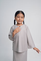 Patawali Girls Baju Kurung - Ash Grey