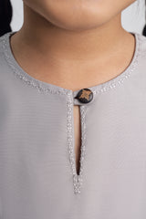 Patawali Girls Baju Kurung - Ash Grey