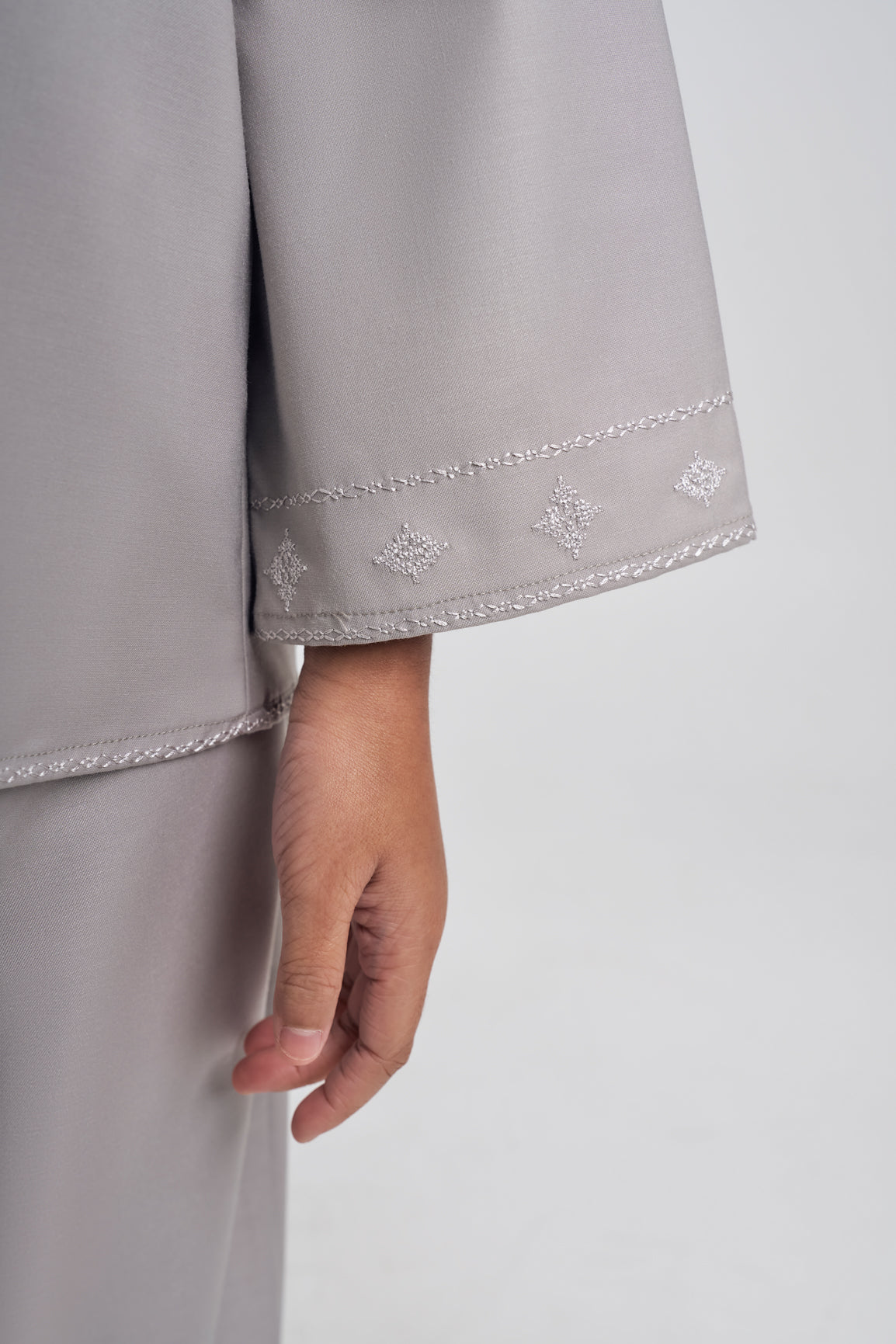 Patawali Girls Baju Kurung - Ash Grey