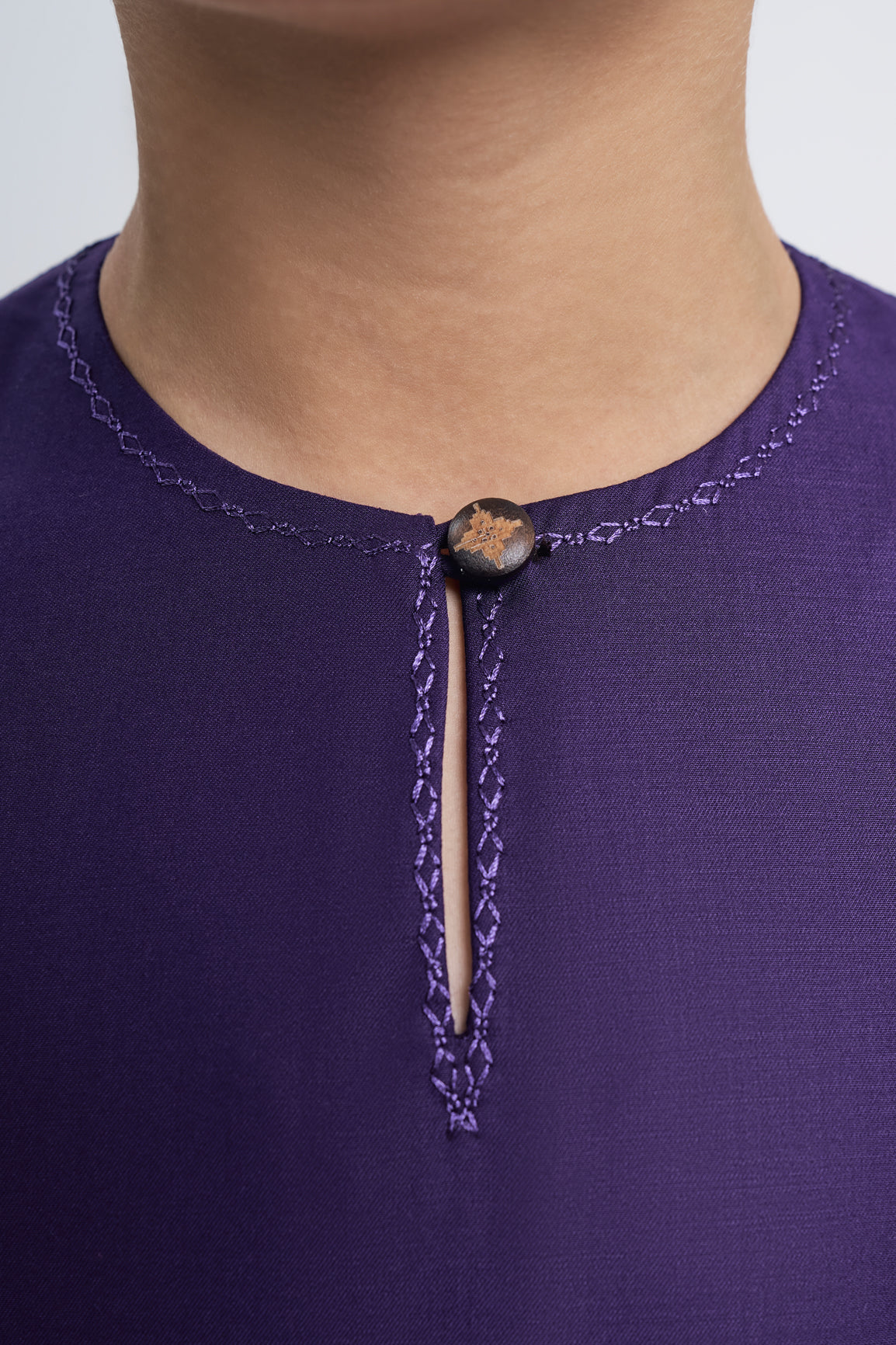 Patawali Girls Baju Kurung - Dark Indigo