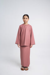 Patawali Girls Baju Kurung - Smokey Pink