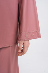 Patawali Girls Baju Kurung - Smokey Pink