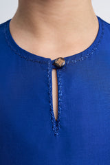 Patawali Girls Baju Kurung - Royal Blue