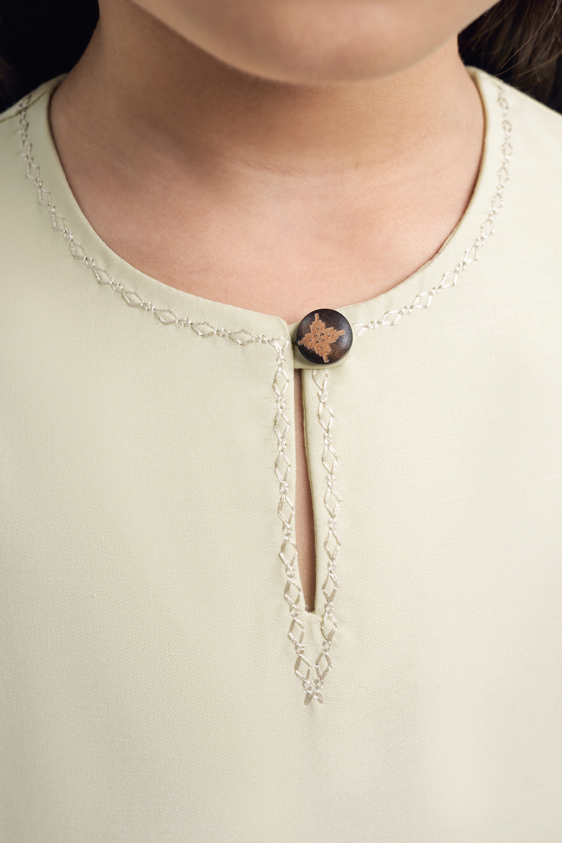 Patawali Girls Baju Kurung - Honeydew