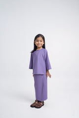 Patawali Girls Baju Kurung - Purple Yam