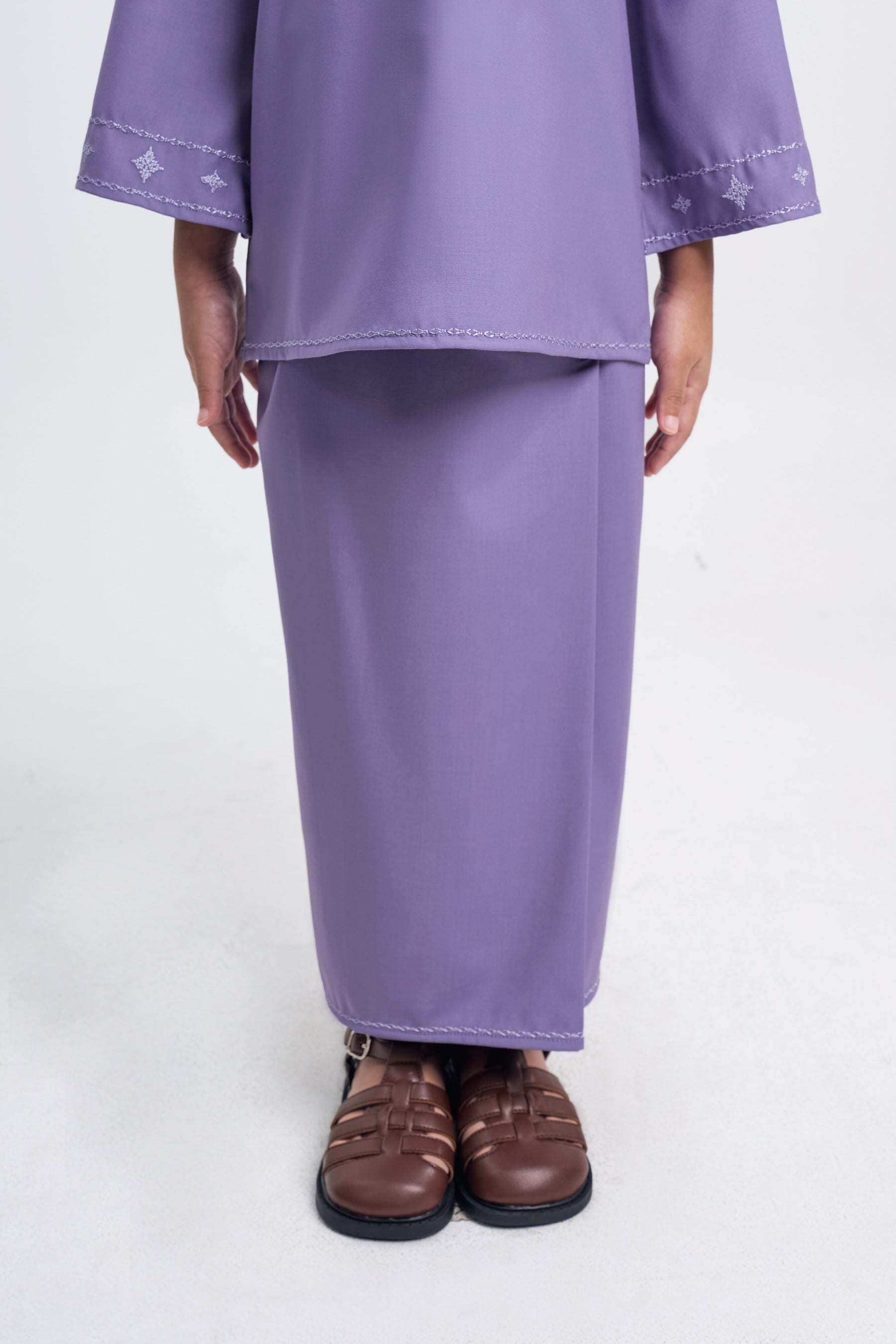 Patawali Girls Baju Kurung - Purple Yam