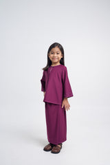 Patawali Girls Baju Kurung - Purple Manggis