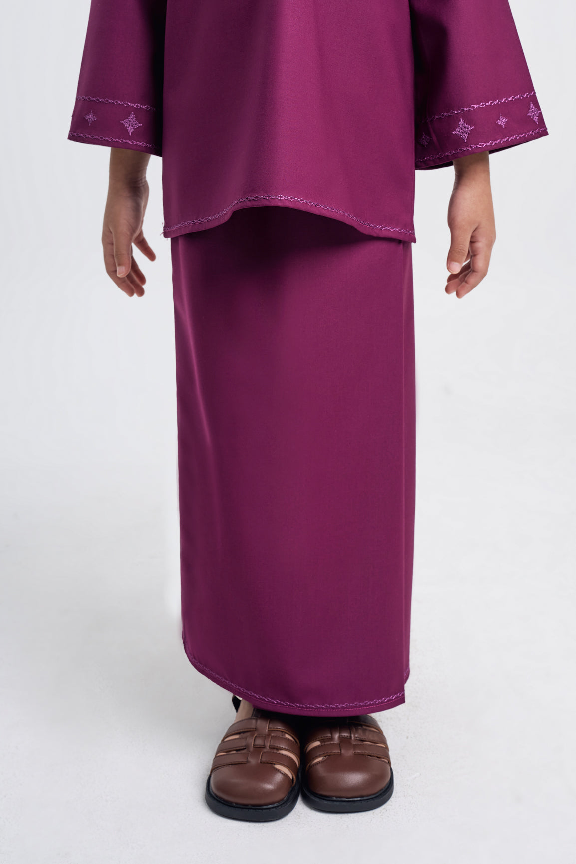 Patawali Girls Baju Kurung - Purple Manggis