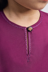 Patawali Girls Baju Kurung - Purple Manggis