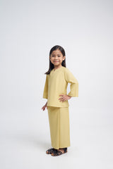 Patawali Girls Baju Kurung - Buttermilk