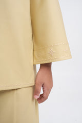 Patawali Girls Baju Kurung - Buttermilk