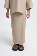 Patawali Girls Baju Kurung - Light Khaki