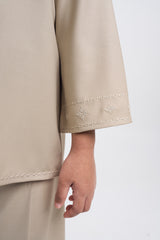 Patawali Girls Baju Kurung - Light Khaki