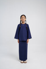 Patawali Girls Baju Kurung - Dark Navy