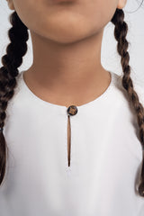 Patawali Girls Baju Kurung - Antique White