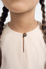 Patawali Girls Baju Kurung - Ecru Beige