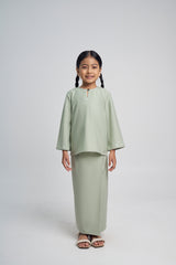 Patawali Girls Baju Kurung - Mint Green