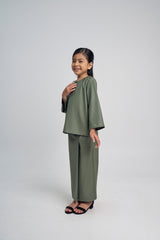 Patawali Girls Baju Kurung - Pickle Green