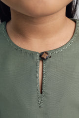 Patawali Girls Baju Kurung - Pickle Green