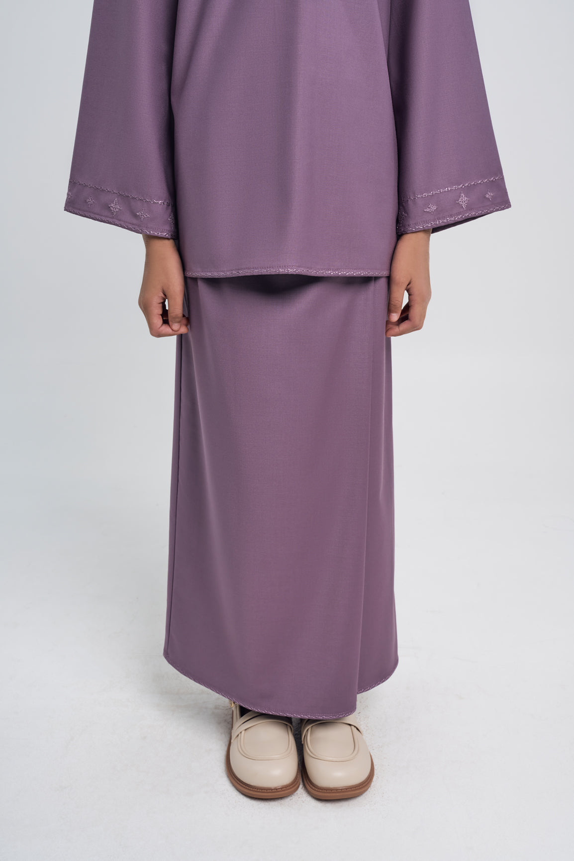 Patawali Girls Baju Kurung - Dusty Lilac