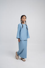 Patawali Girls Baju Kurung - Light Blue