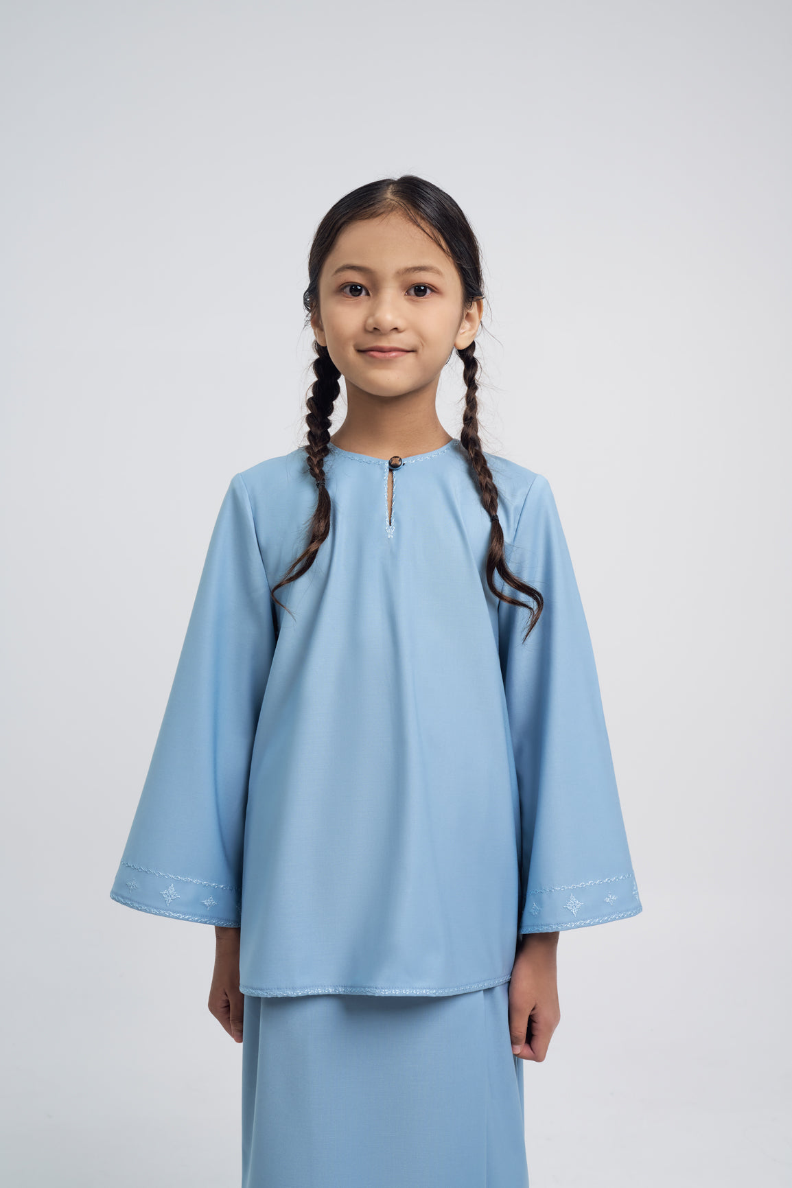 Patawali Girls Baju Kurung - Light Blue