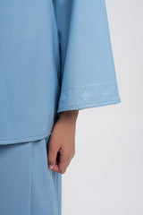 Patawali Girls Baju Kurung - Light Blue