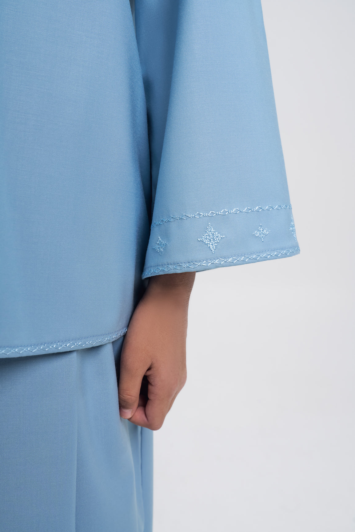 Patawali Girls Baju Kurung - Light Blue