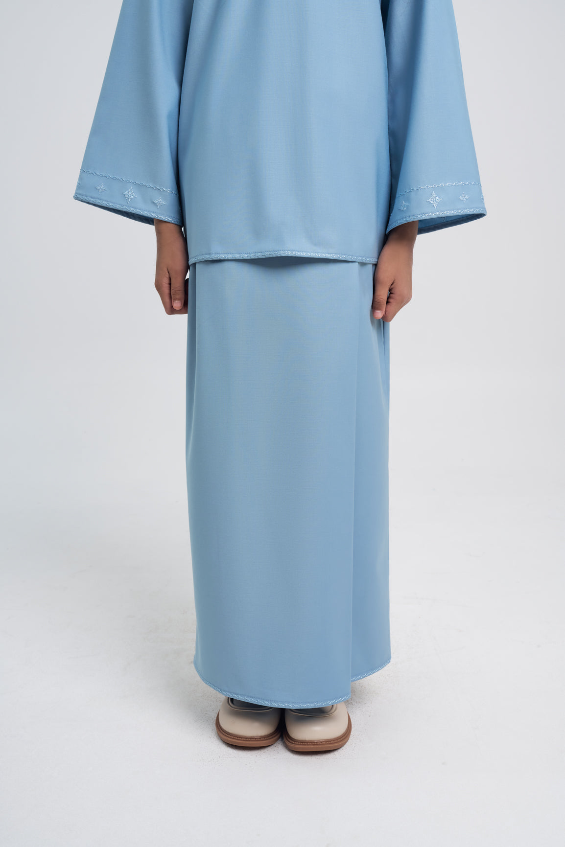 Patawali Girls Baju Kurung - Light Blue